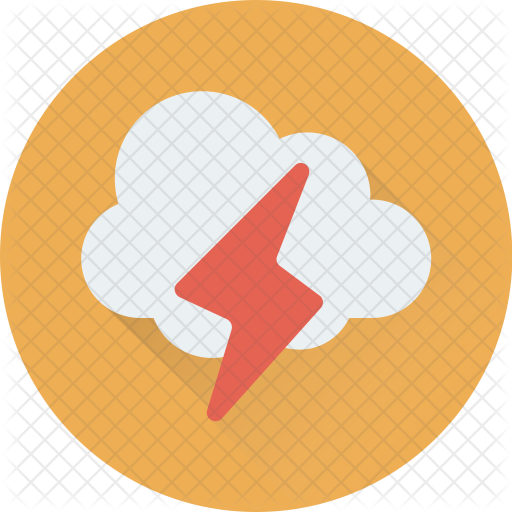 Thunder Icon - Cloud (512x512)
