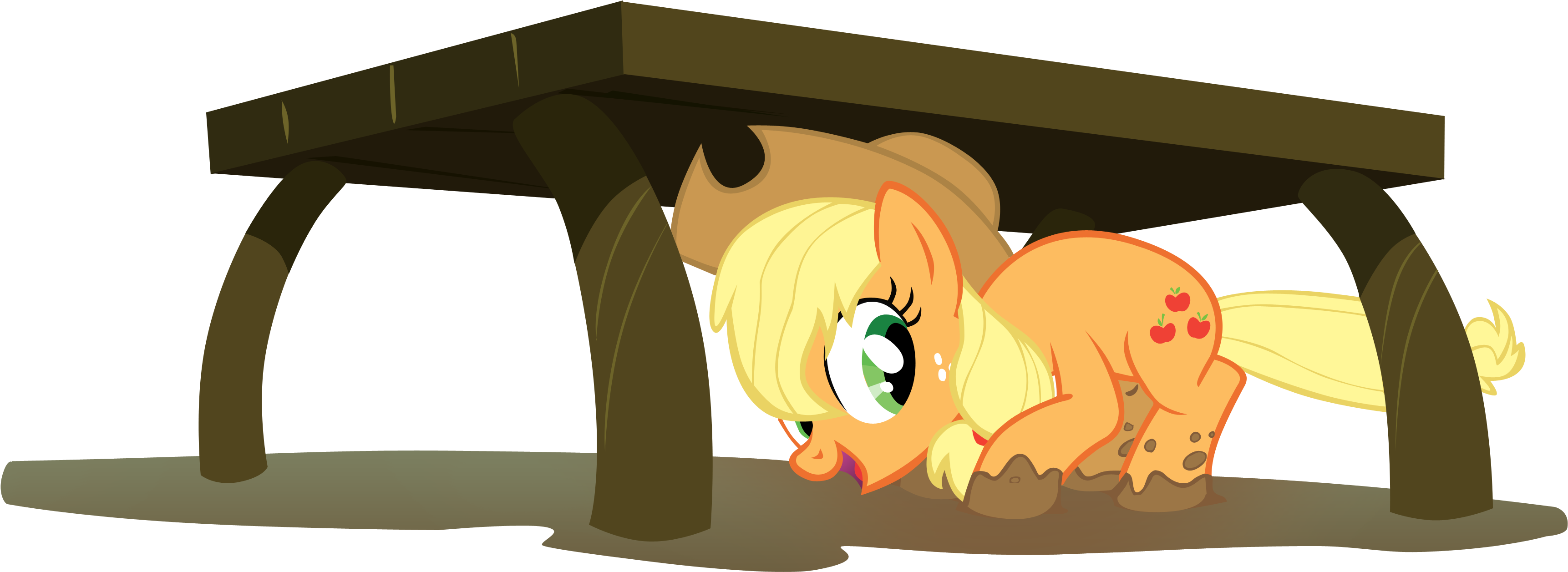 Under The Table Clipart Under The Table Clipart Dogunder - Cartoon (3451x1500)
