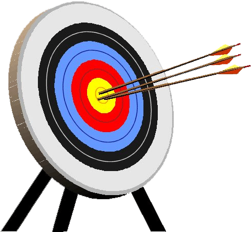 Pix For Learning Targets Clip Art - Target And Arrow Clip Art (490x453)