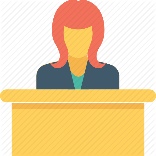 Reception, Front Desk, Receptionist, Hotel Icon - Customer Service Desk Icon (512x512)