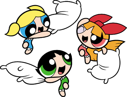 Powerpuff Girls Pillow Fight (445x341)