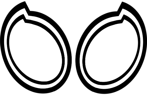 Spiderman Clipart Eye - Spider Man Eyes Png (500x323)