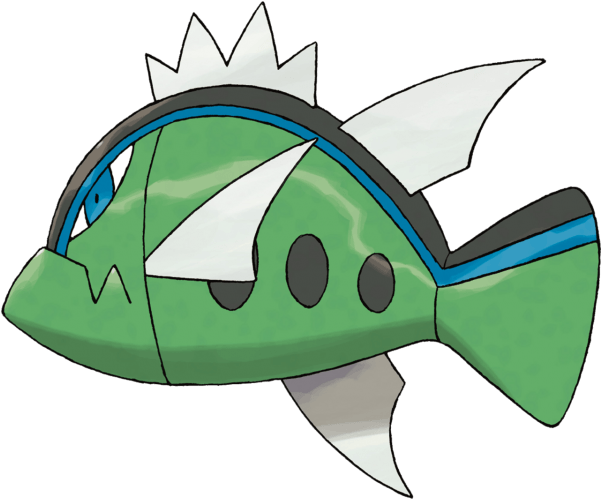 #basculin Blue From The #pokemon Black & White Official - Basculin Blue Stripe (600x600)