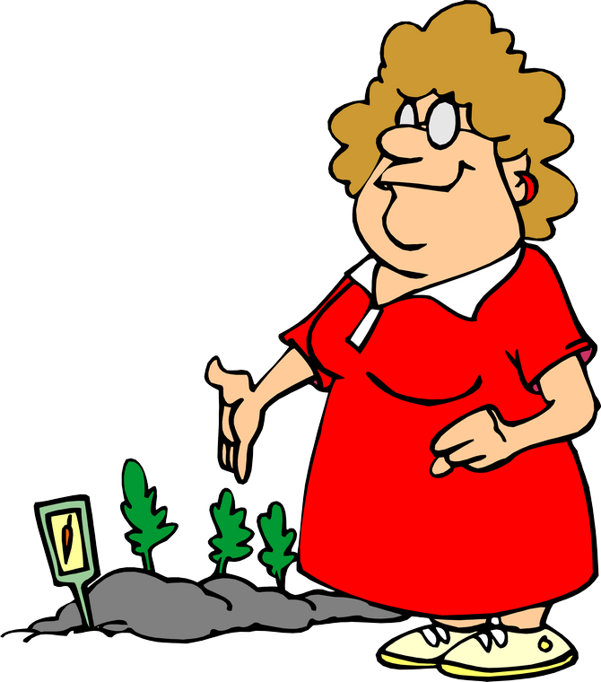 Cartoon Joke Gardening Clip Art - Clip Art (670x760)