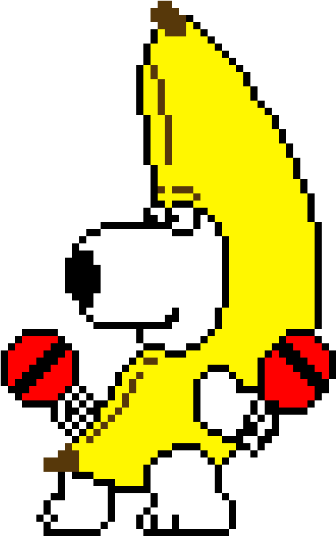 Brian In Banana Costume - Banana Brian Family Guy (510x770)