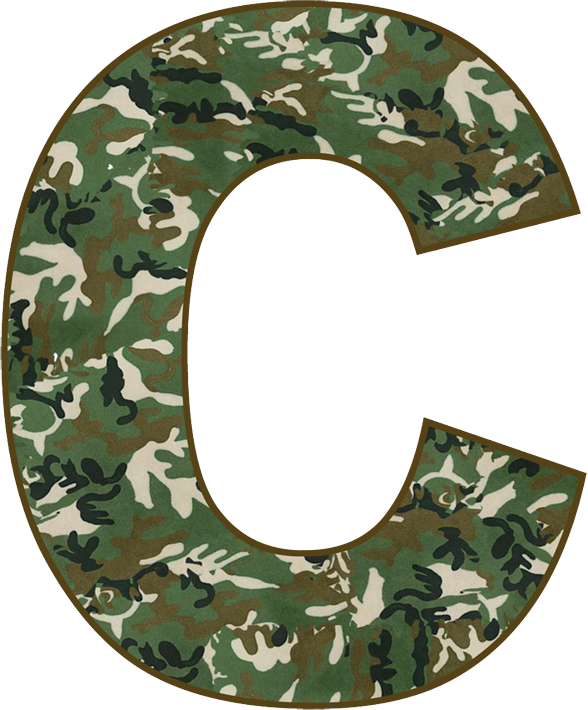 Alfabeto Militarc - Letter G In Camo (588x710)
