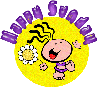 Yeah Its Friday Clipart - Happy Sunday Animated Gif - (401x360) Png Clipart  Download