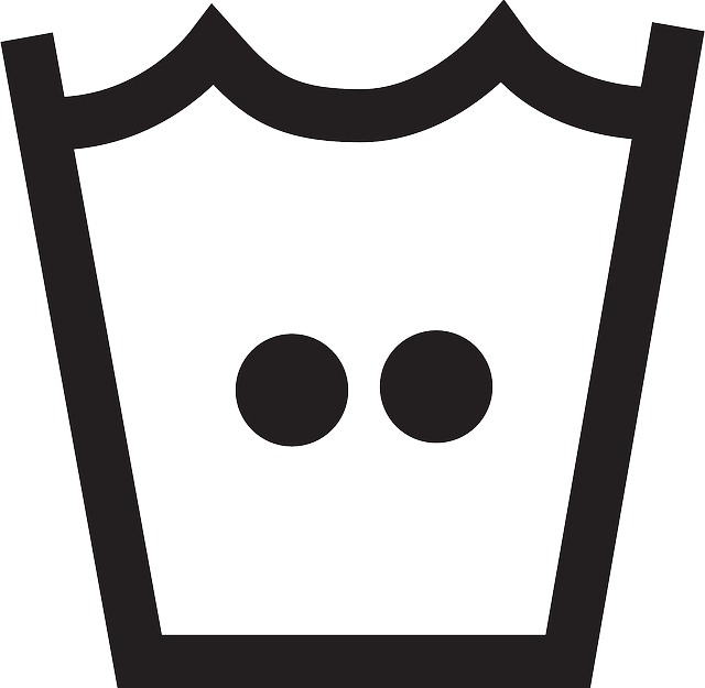 Directions Sign, Clothing, Washing, Care, Instruction, - Machine Wash Warm Symbol (640x625)