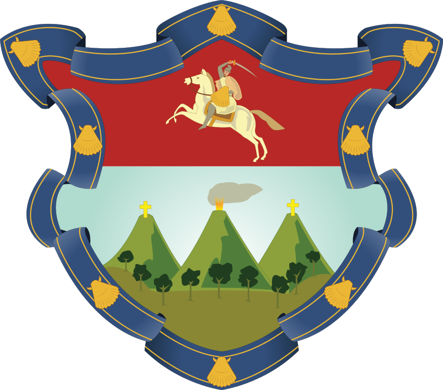 Escudo De Armas De Sacatepéquez - Escudo Del Departamento De Guatemala (873x768)