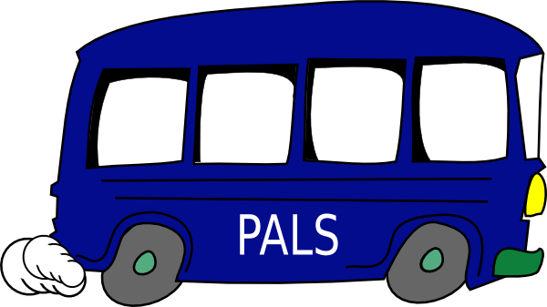 Blue Pals Bus Green Bumper Svg File - Bus Clip Art (600x337)