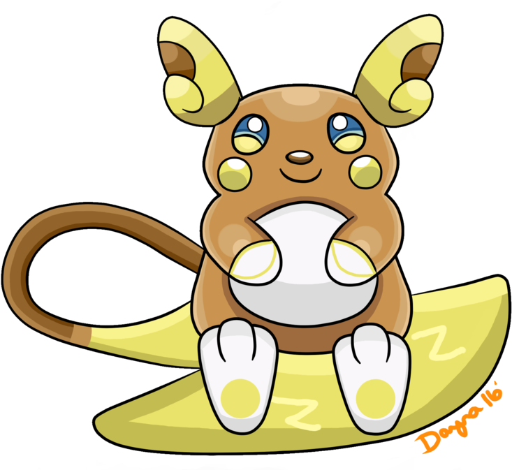 Free Raichu Alola Names - Alolan Raichu (800x672)