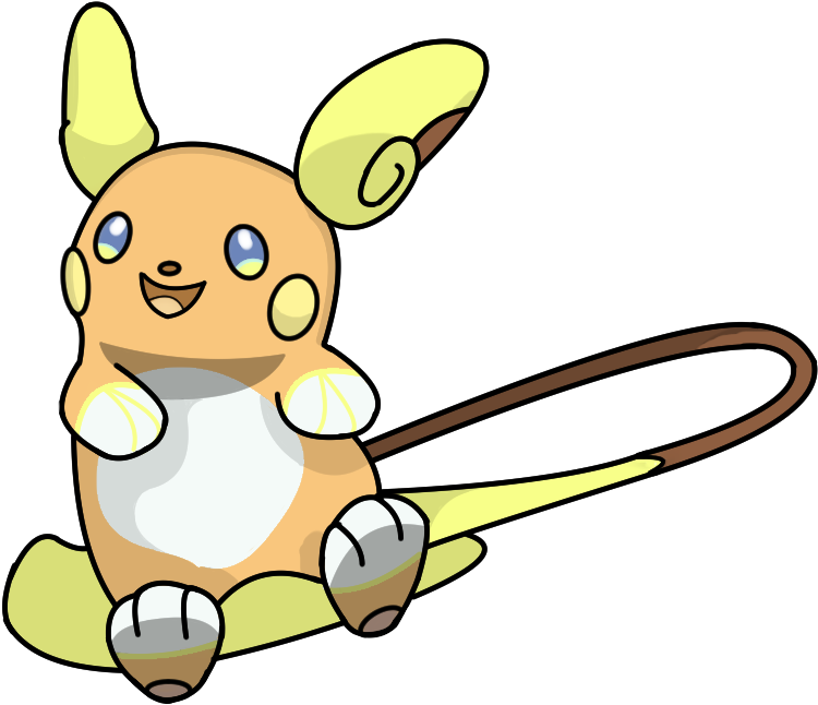 Alola Raichu Stats For Kids - Pokemon Sol Y Luna Sprites (900x900)