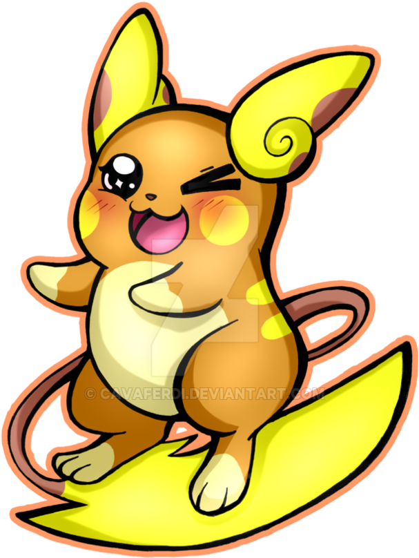 Alola Raichu By Cavaferdi - Raichu (894x894)