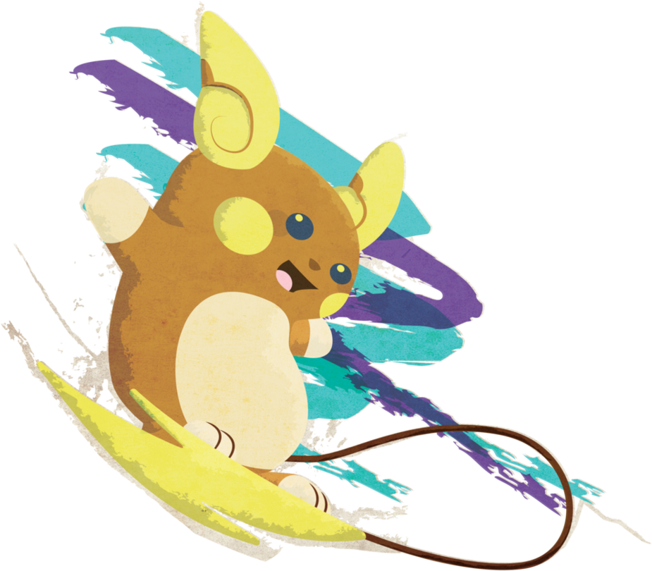Alola Raichu By Senordoom - Raichu (958x833)
