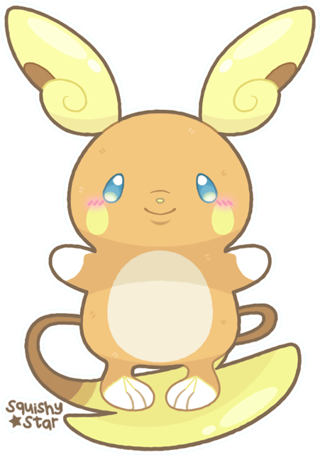 Pokemon Pokemon Sun And Moon Alolan Raichu Raichu Chibi - Imagenes De Raichu Alola Kawaii (500x650)