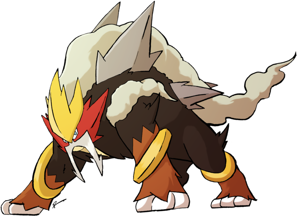 Alola Raichu Stats Download - Pokemon Entei Mega Evolution (1017x786)