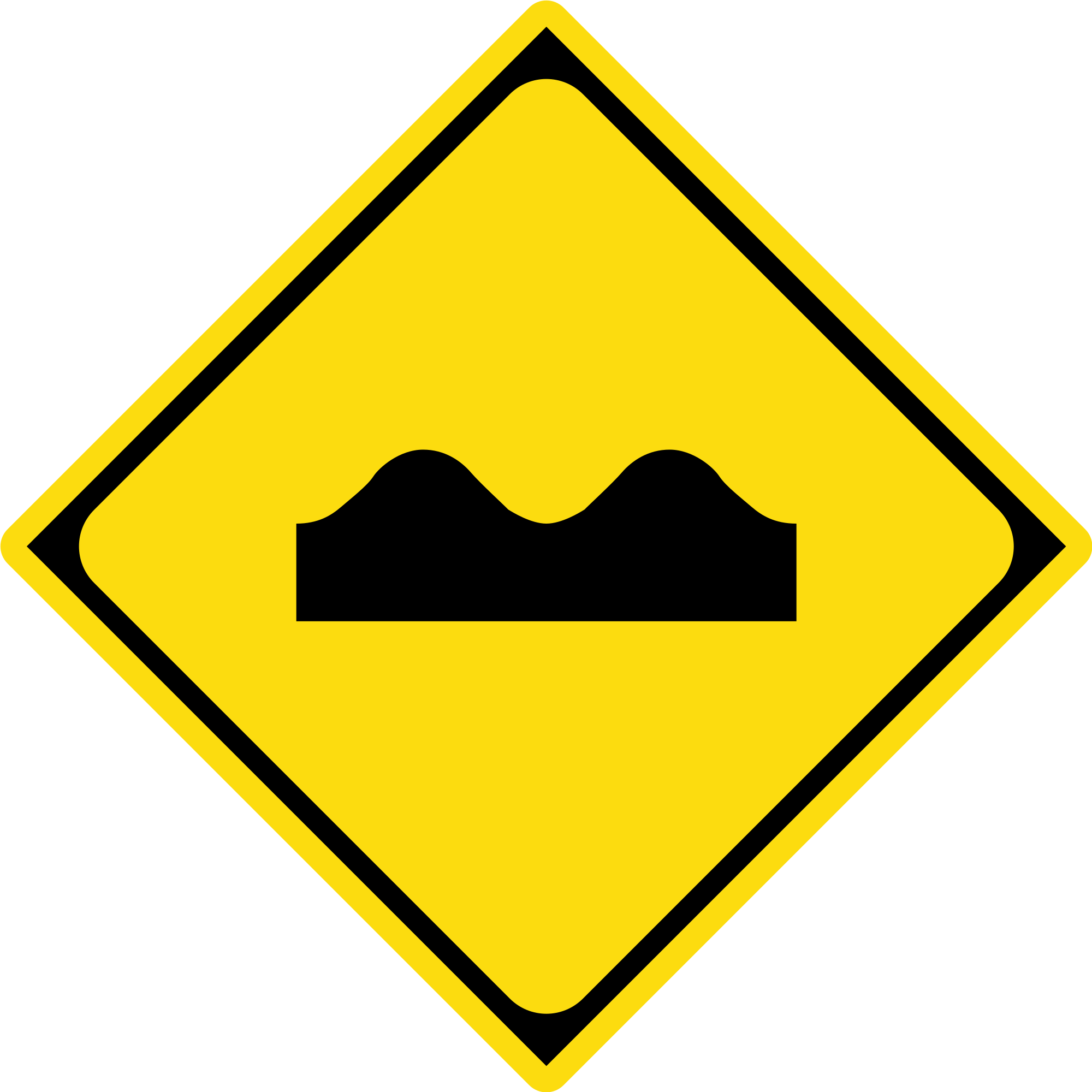 Open - Speed Bump Sign Australia (2000x2000)