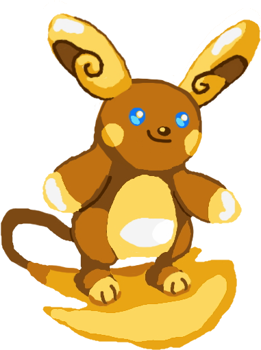 Alola Raichu Fix , - Cartoon (442x553)