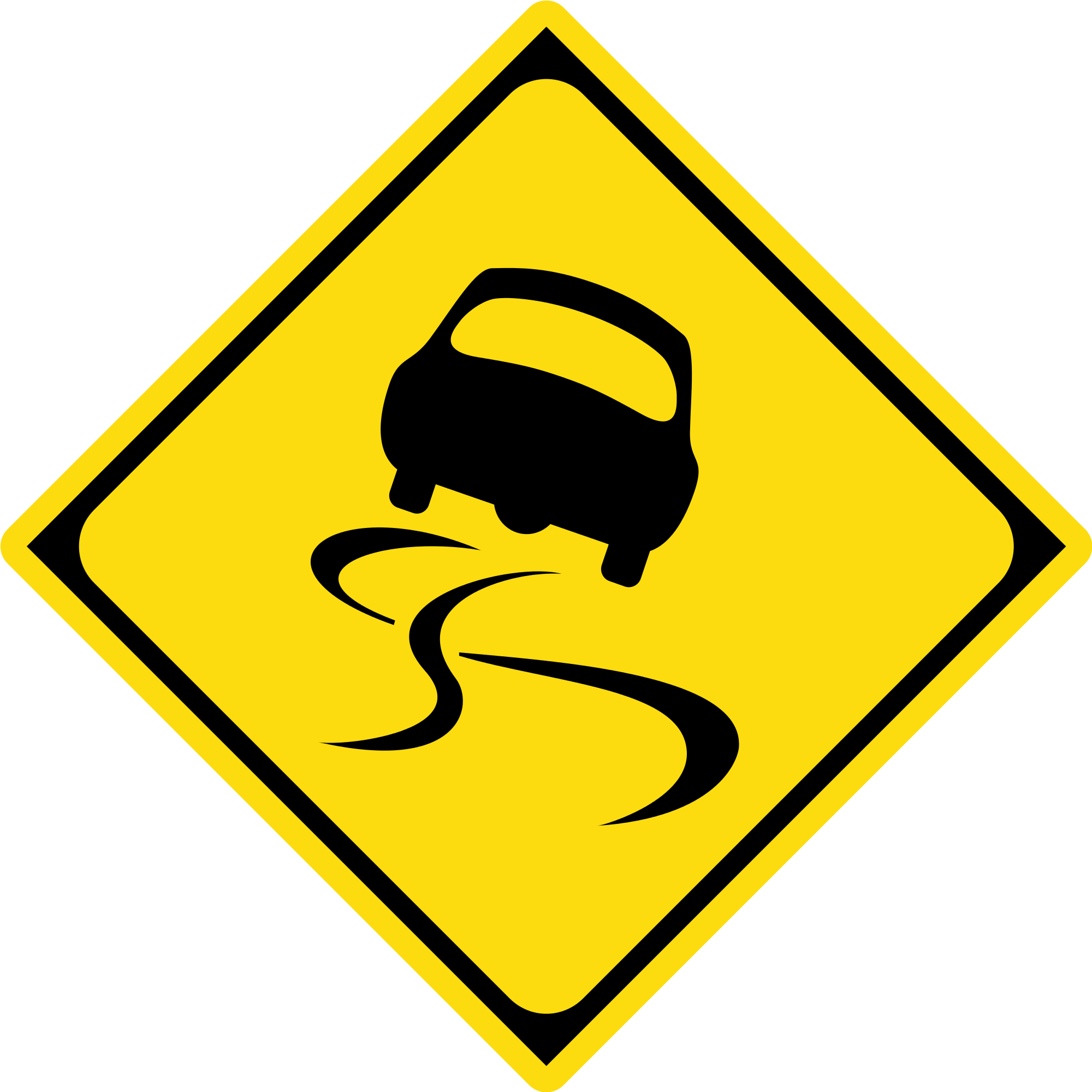 Japan Road Sign 209 - Deer Crossing Road Sign (2000x2000)