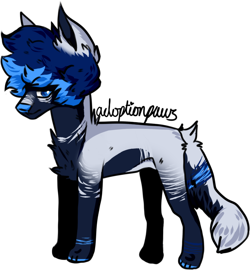 Dog Lineart Example Adopt Closed By Adoptionpaws Dog - Burro (1024x1036)