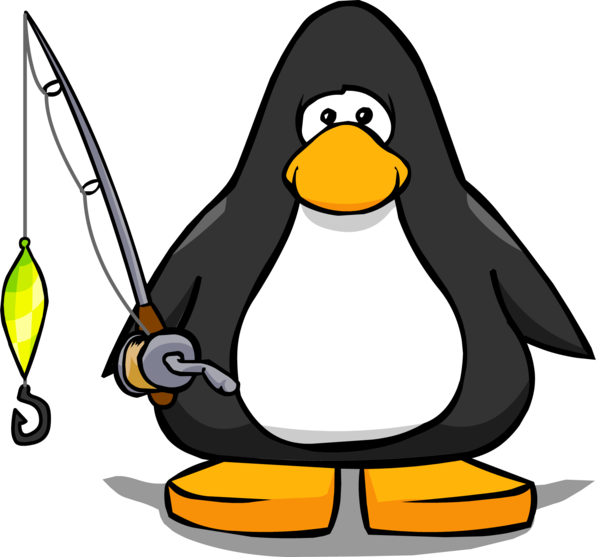 Image Flashing Lure Fishing Rod From A Pc Club Penguin - Club Penguin Vuvuzela (596x557)