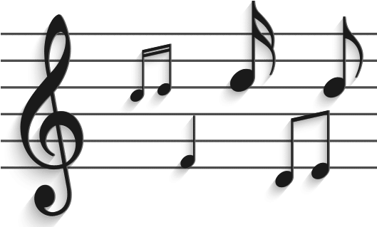Music Notes Chicago - Treble Clef (528x345)