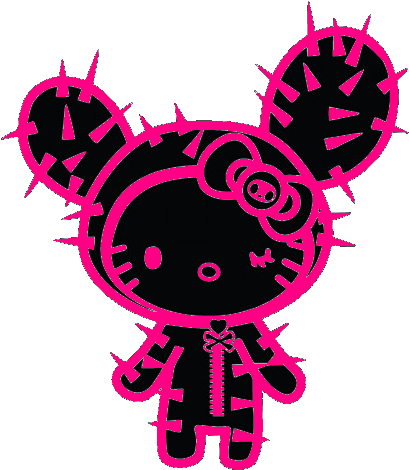 Hello Kitty Tokidoki Cactus Pink By Slitkitten - Cactus Hello Kitty (500x500)