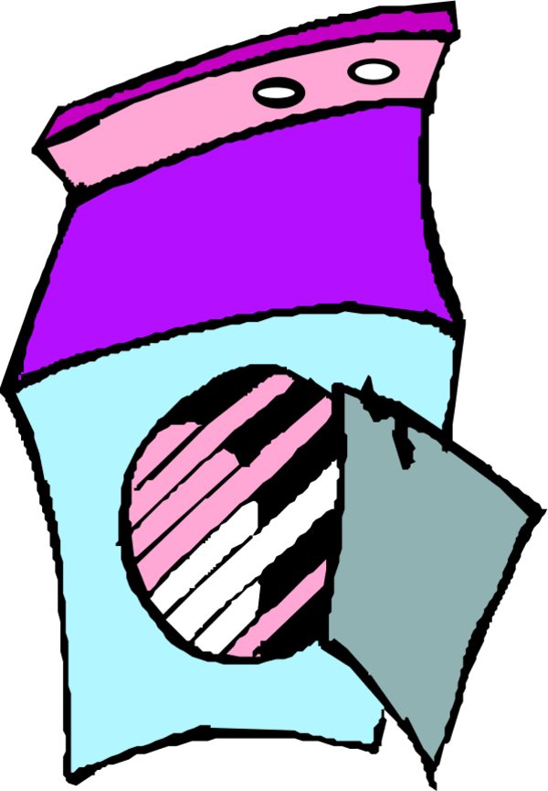 Vector Clip Art - Washing Machine Cartoon (600x865)