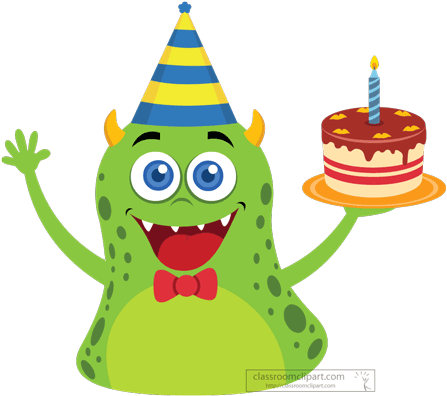 Cake Clipart Monster - Birthday Cake Clipart (550x440)