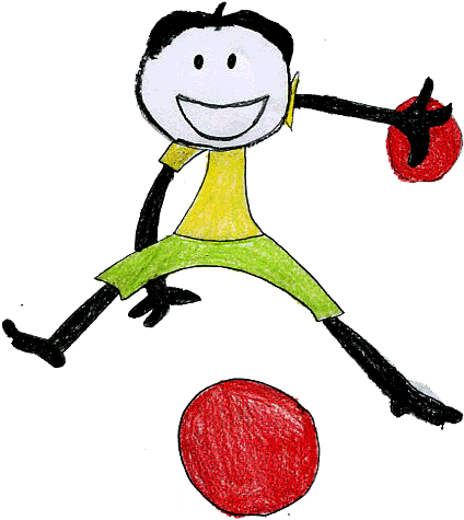 Dodge Clipart Dodgeball Player - Dodge Clipart Dodgeball Player (439x485)