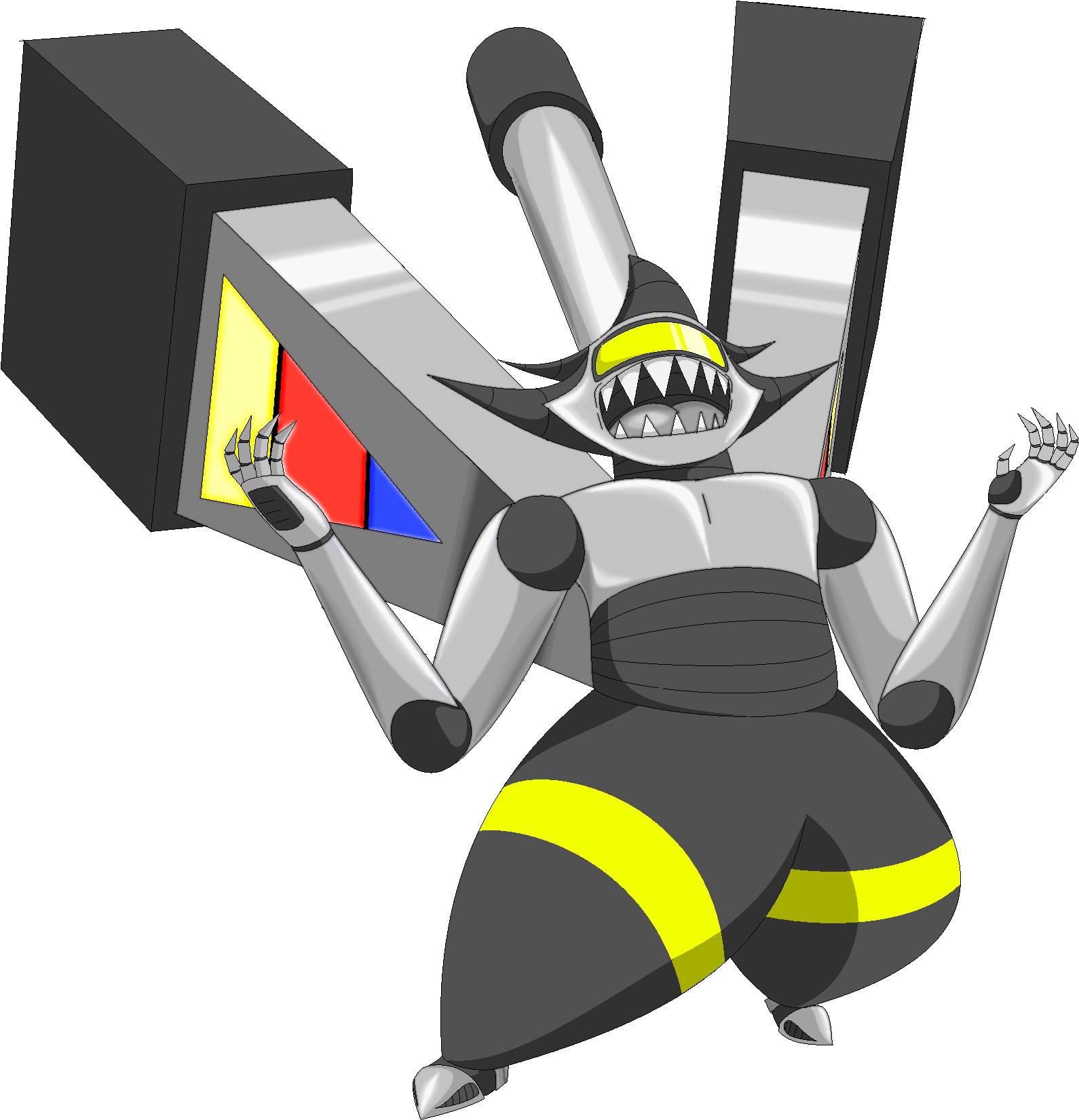 The Earliest Version Of Kinzoku Drawn At Age - Mobile Phone (1656x1712)