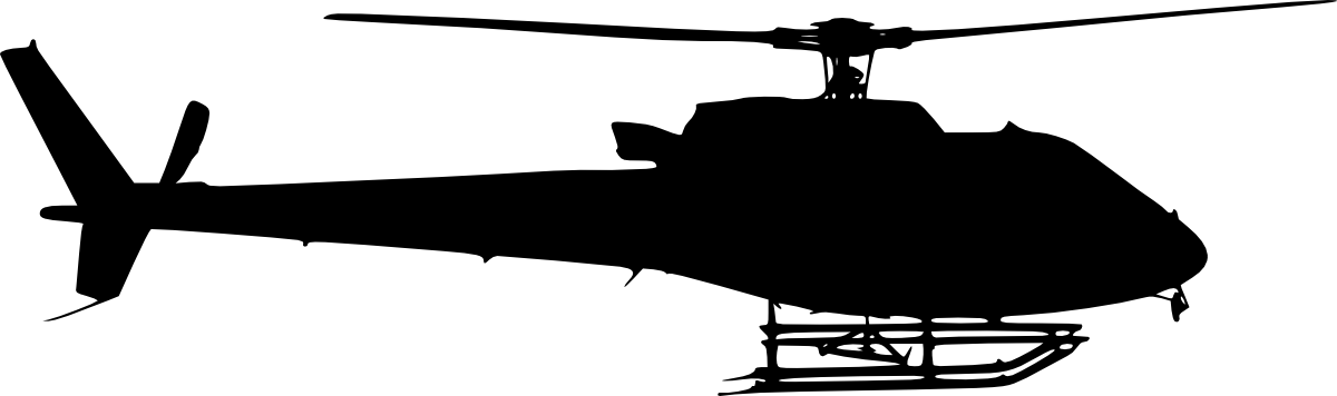 Free Download - Silhouette Helicopter (1200x356)