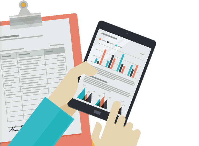 Bigstock Flat Design Illustration Conce 83443175 Top - Weekly Employee Time Tracker: Employee Hour Tracker (742x586)