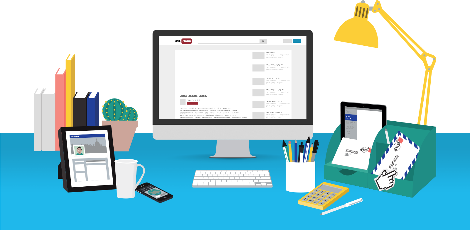 Banner Design Templates - Digital Marketing Flat Design (1600x800)