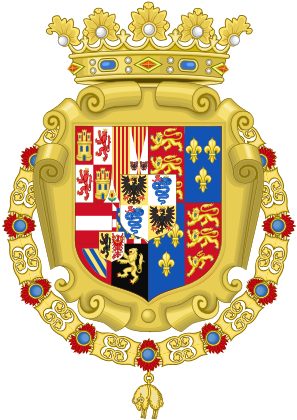 Philip Of Spain Prince Of Asturias And Girona 1554 - Coat Of Arms Of Manila (300x428)