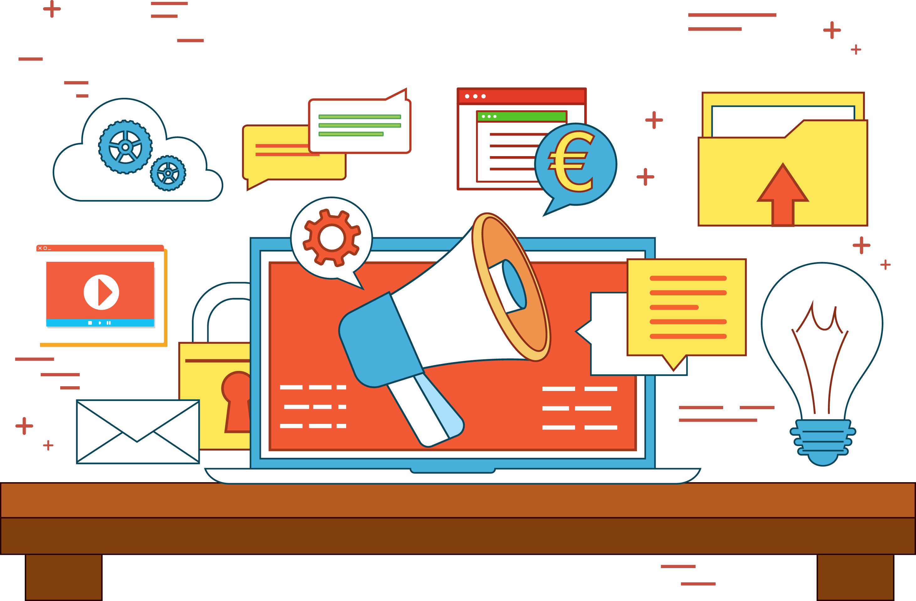 Laptop Flat Design - Flat Design (2921x1917)