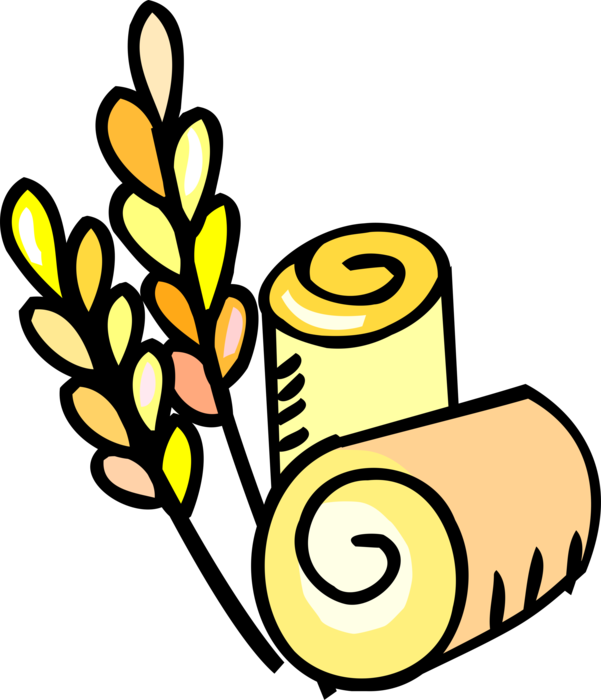 Vector Illustration Of Wheat Grain Of Cereal Grass - Vector Illustration Of Wheat Grain Of Cereal Grass (601x700)