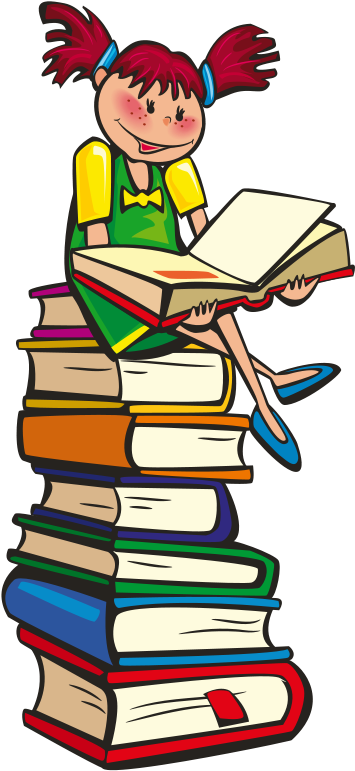 Books Reading Clipart - Sample Of Flyers For School (566x800)