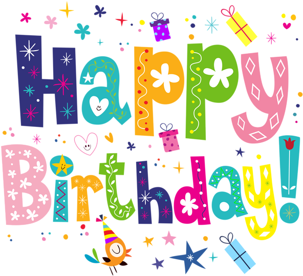 Happy Birthday Cute Png Transparent Clip Art Image - Happy Birthday Clipart Transparent (600x546)