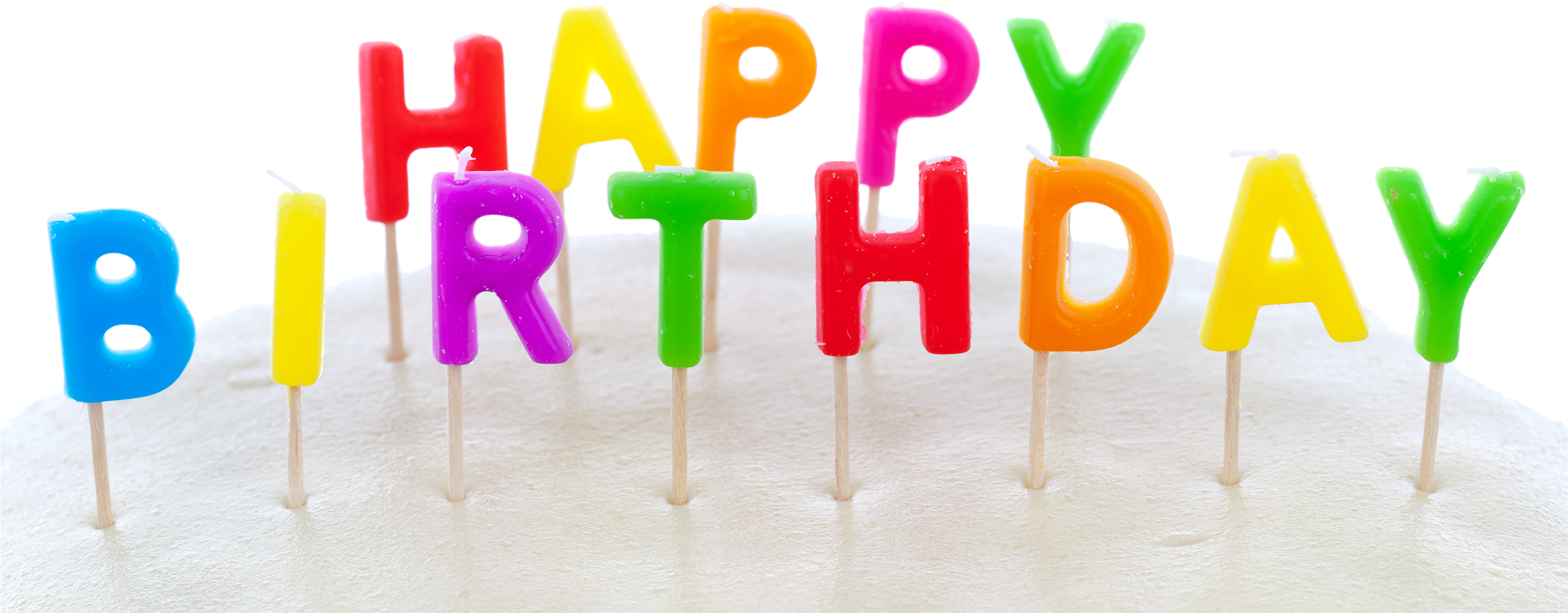 Free Icons Png - Colorful Happy Birthday Letters/from All Of Us/custom (3000x1183)