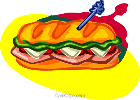 Submarine Sandwich Vektor Clipart Bild - Reading Comprehension Worksheets Recipe (480x342)