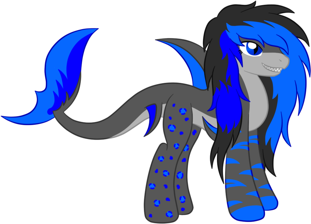 Mako Triaki/dj Shark B8 The Shark Pony By Silverromance - Digital Art (1024x740)