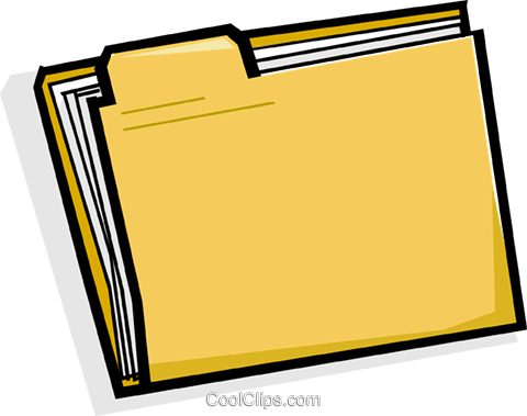 File Folder Royalty Free Vector Clip Art Illustration - File Folder Royalty Free Vector Clip Art Illustration (480x379)