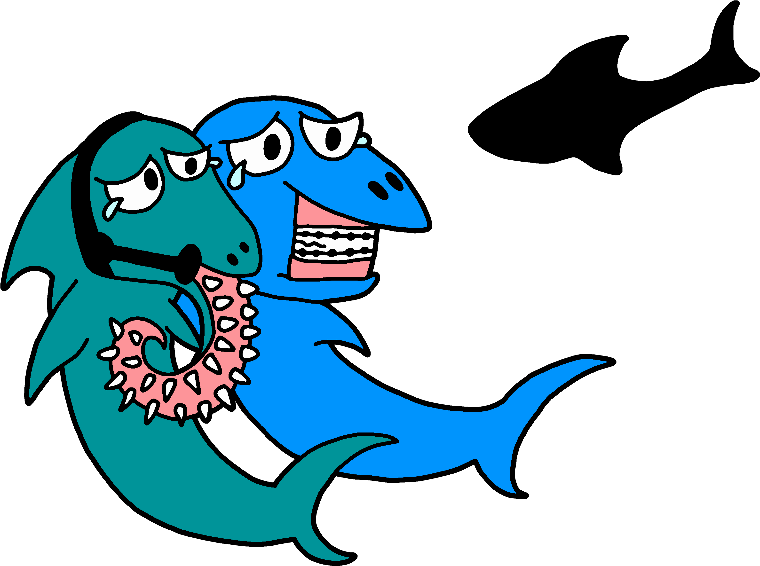 Persephone-luna 1 7 Sad Sharks By Lordkristine - Helicoprion (3300x2550)