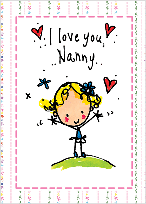 I Love You Nanny - Cartoon (700x700)