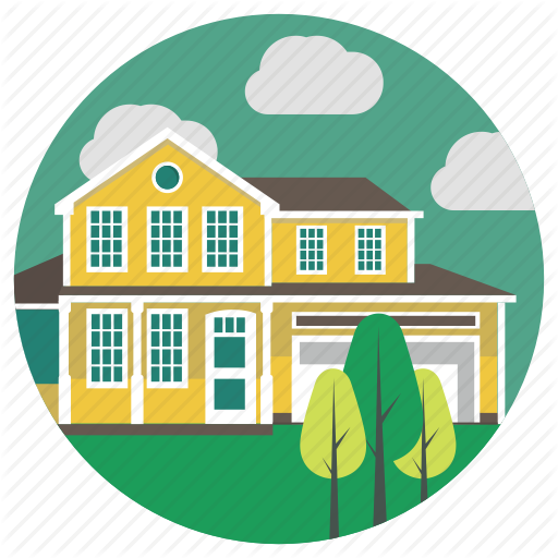 Icons Real Estate Houses Villa Plan Stock Vector - House (512x512)