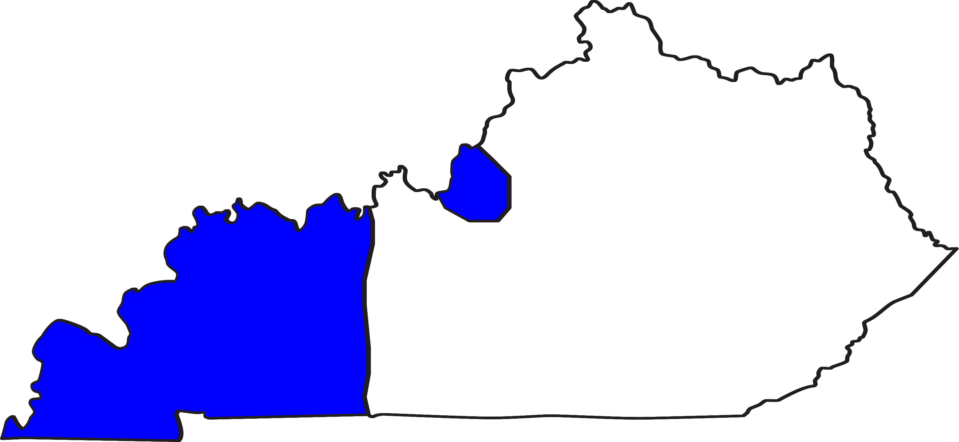 Click Here To Report Seeing A Plainbelly Watersnake - Kentucky State Capitol Map (3089x1423)