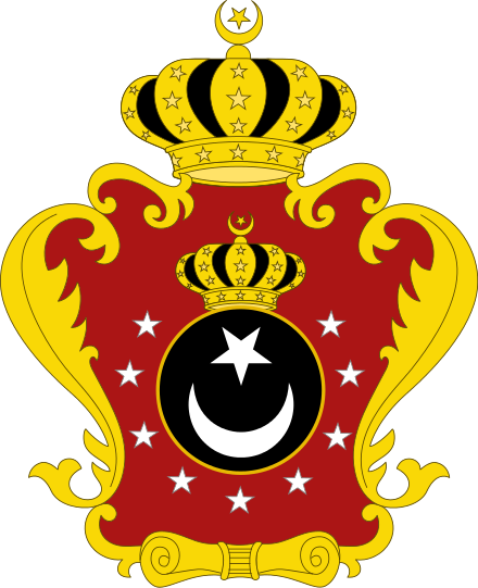 Royal Arms Of Libya 1952-1969 - Mohammed Coat Of Arms (440x541)