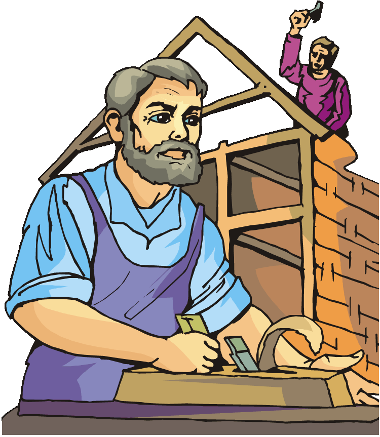 Home Builder Cliparts - Building A Building Clipart (750x863)