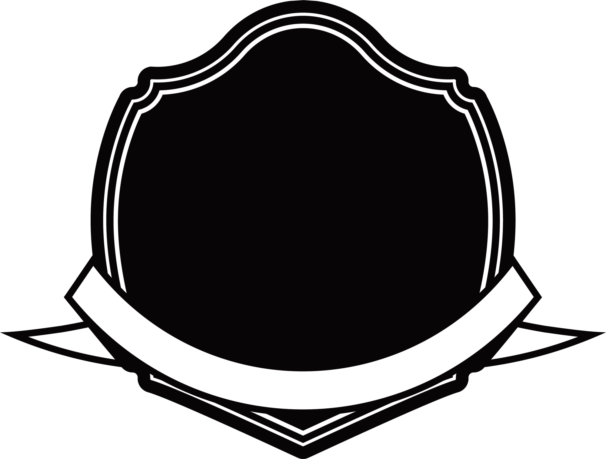 Black And White - Ribbon Black White Png (2000x1514)